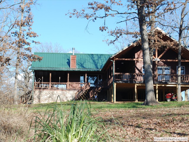 Back view of the cabin