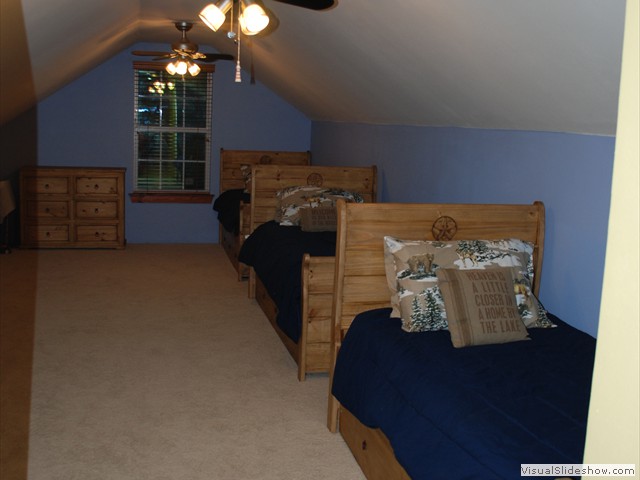 Upstairs bunk house (sleeps 3).<br/>